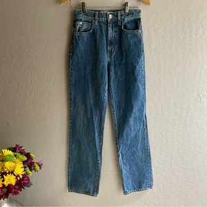 SLVRLAKE London Straight Leg High Rise Jeans